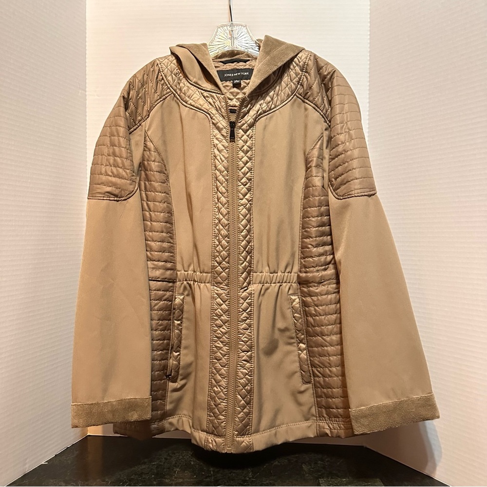 Jones New York Signature Coat Size Large Polyester Spandex Jacket